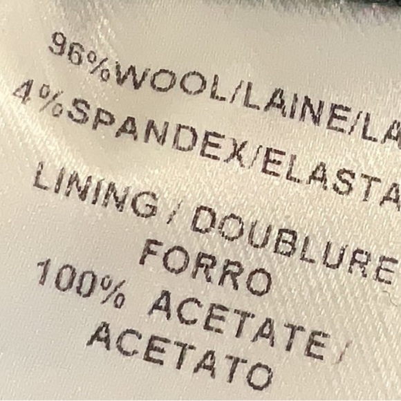 BCBGMAXAZRIA Wool Classic Black Knee Length Midi Pencil Skirt Women’s Size 6 S - Picture 6 of 7